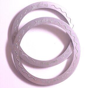 Mrs. Andersons 9.5" - 10" Pie Crust Protective Aluminum Shields ~ Set of 2!